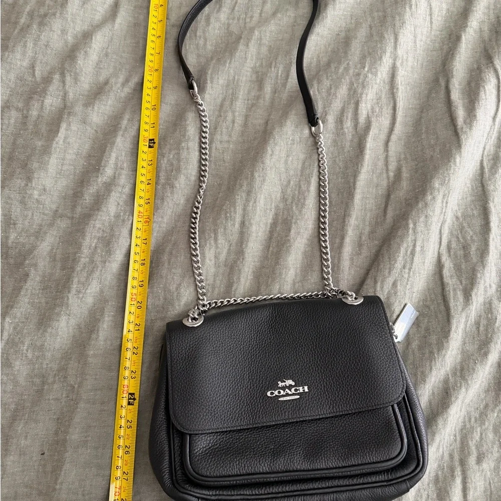 Coach Klare Black Pebbled Leather Crossbody Bag - Picture 8 of 8